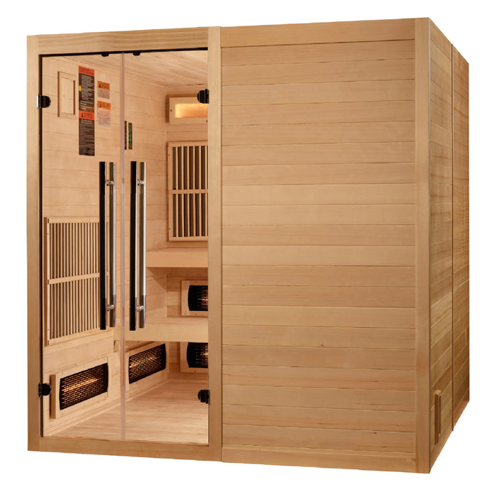 2025 Toledo 6-Person Hybrid Sauna with Full Spectrum IR and Harvia Stove.