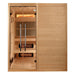 Toledo 6-Person Hybrid Indoor Sauna with Full Spectrum IR and Harvia.