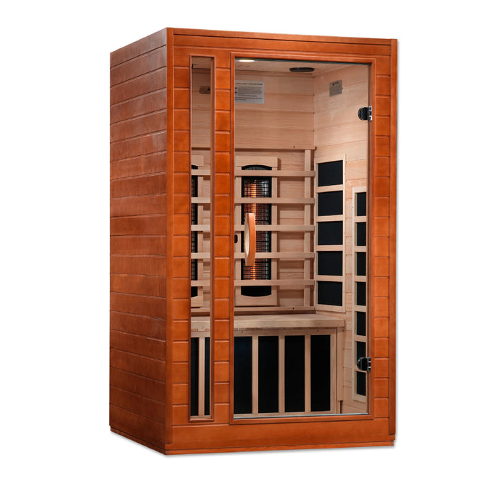 Dynamic Cardoba 2-person sauna with Canadian Hemlock at Next Wellness Revolution.