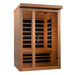 Dynamic Llumeneres 2-person sauna with Canadian Hemlock at Next Wellness Revolution.