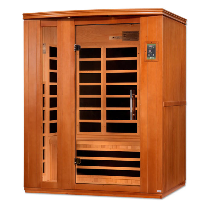 Dynamic Lugano 3-person Low EMF FAR Infrared Sauna Canadian Hemlock