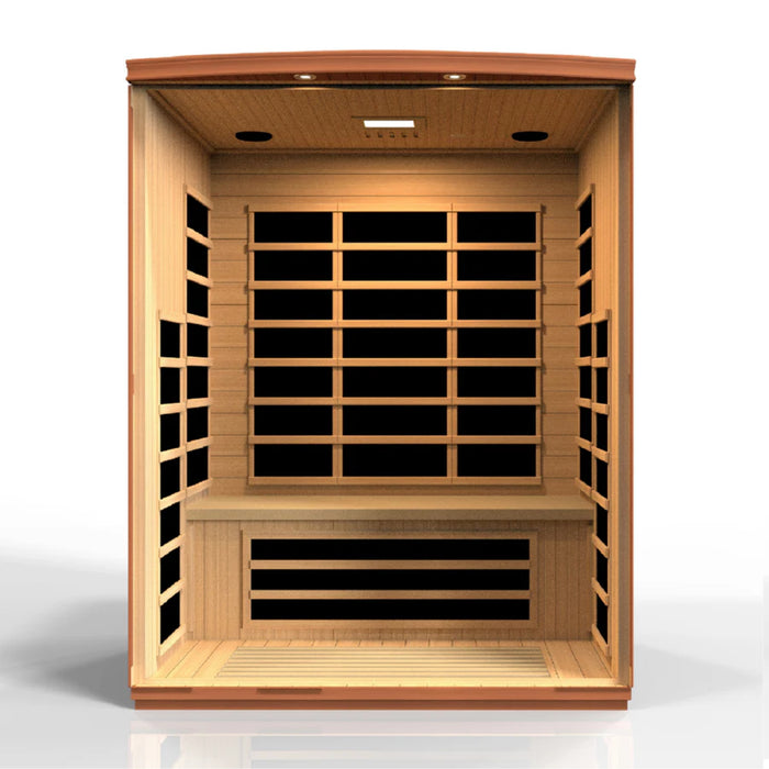 Dynamic Lugano 3-person Low EMF FAR Infrared Sauna Canadian Hemlock