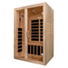 Dynamic Santiago 2-person FAR Infrared Sauna with energy-efficient Low EMF heating.