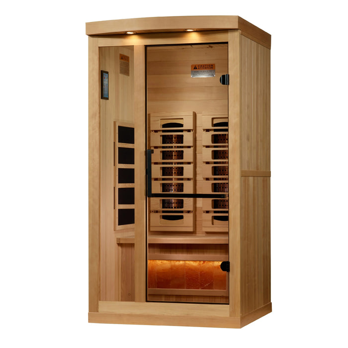 Full Spectrum sauna featuring PureTech™ technology and red light therapy.