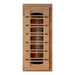 Infrared sauna featuring PureTech™ technology and red light therapy.