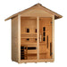 Carinthia sauna featuring PureTech™ IR or traditional stove options.