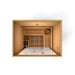 Golden Designs sauna featuring natural Red Cedar and galaxy star lighting.