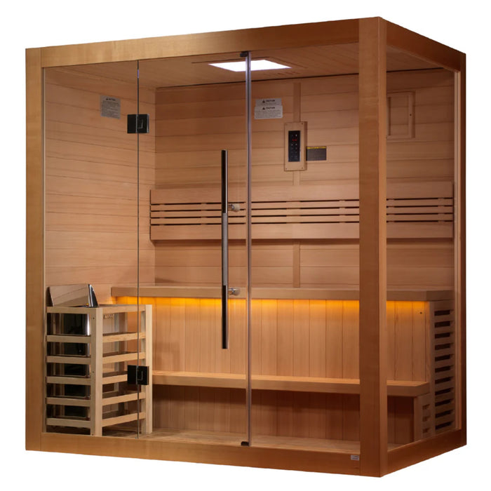 Golden Designs Forssa Edition sauna with built-in FM radio and Bluetooth