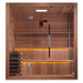 6-person Kuusamo Edition sauna with clear tempered glass door.