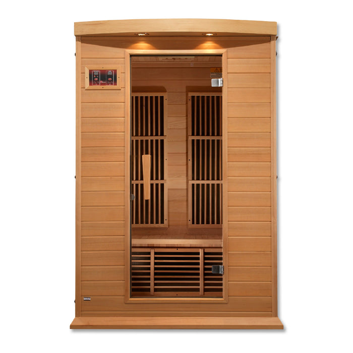 Maxxus 2-Person Low EMF FAR Infrared Sauna Canadian Hemlock