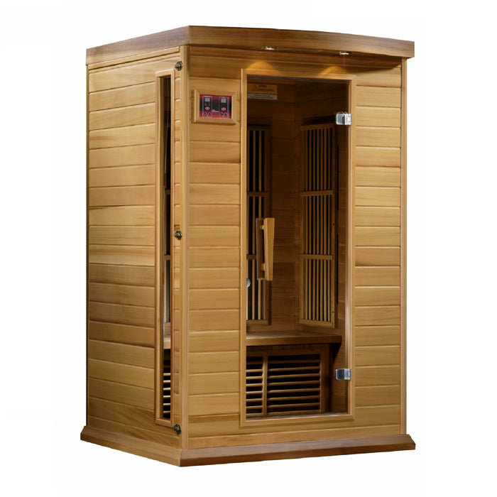 Maxxus 2-Person Low EMF FAR Infrared Sauna in Canadian Red Cedar.