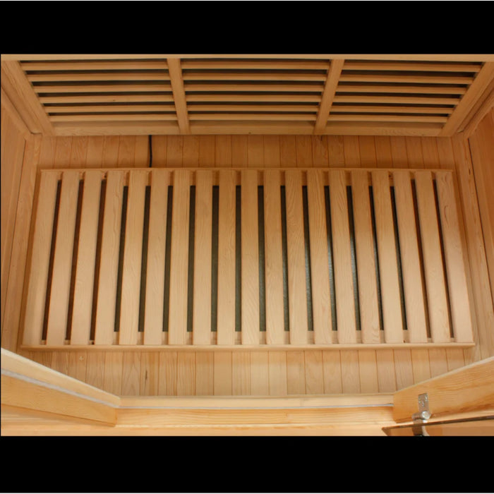 6 FAR Infrared carbon heating panels in Maxxus 2-Person sauna.