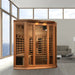 Maxxus 3-person corner sauna with Canadian Red Cedar and Full Spectrum heating.