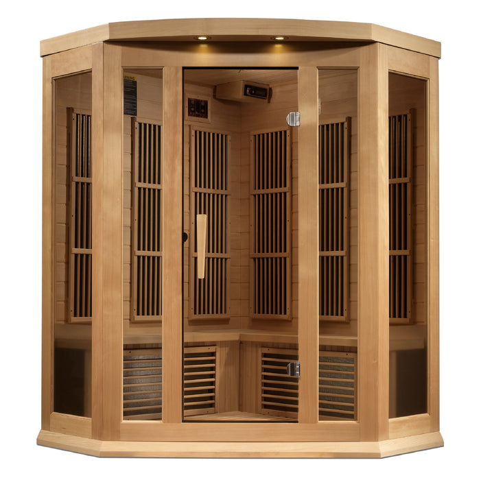 Canadian Hemlock Maxxus sauna with FM radio and MP3 aux.