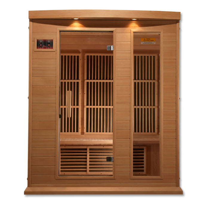 Maxxus 3-Person Low EMF FAR Infrared Sauna Canadian Hemlock