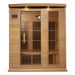 Low EMF Maxxus 3-Person sauna with Bluetooth and MP3 features.