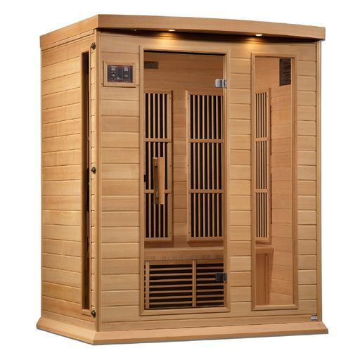 Maxxus 3-Person sauna with privacy glass and low EMF heaters