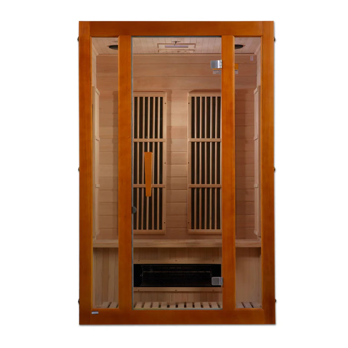 Maxxus Aspen 2-Person sauna with privacy glass at Next Wellness Revolution.