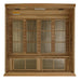 Maxxus Chaumont sauna with bronze-tinted glass and touch screen controls.