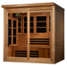 6-person Monaco Limited Edition FAR Infrared Sauna with Canadian Hemlock construction.