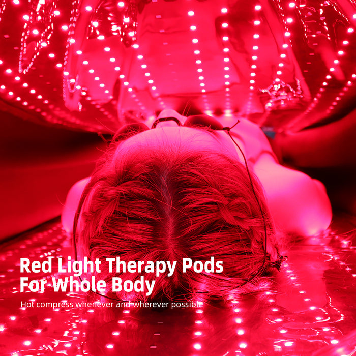 Experience Red Light Therapy Bed with 660nm and 850nm light wavelengths.